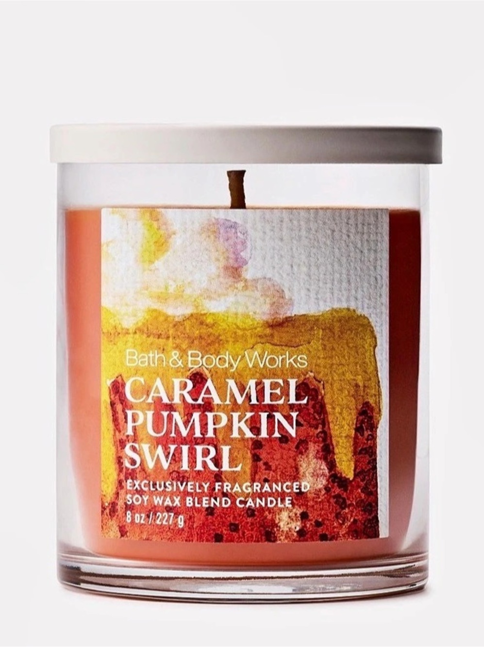 Bath & Body Works Caramel Pumpkin Swirl Single Wick Candle